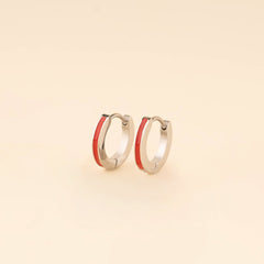 Color Huggie Hoop Earrings