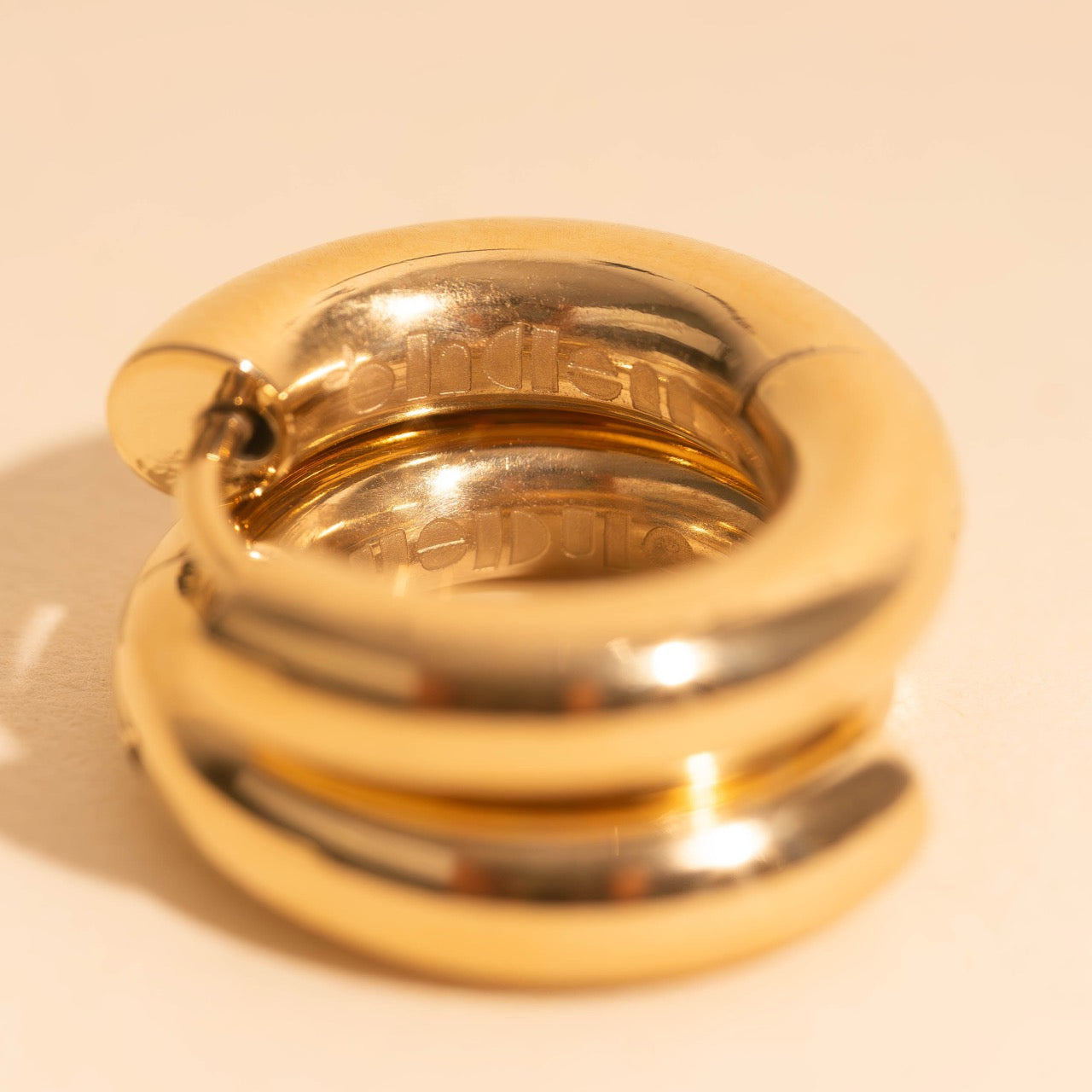 Chunky Rounded Huggie Hoop Earrings