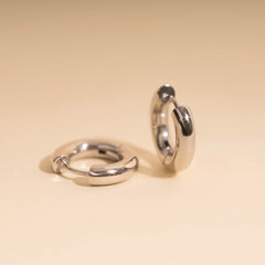 Chunky Rounded Huggie Hoop Earrings