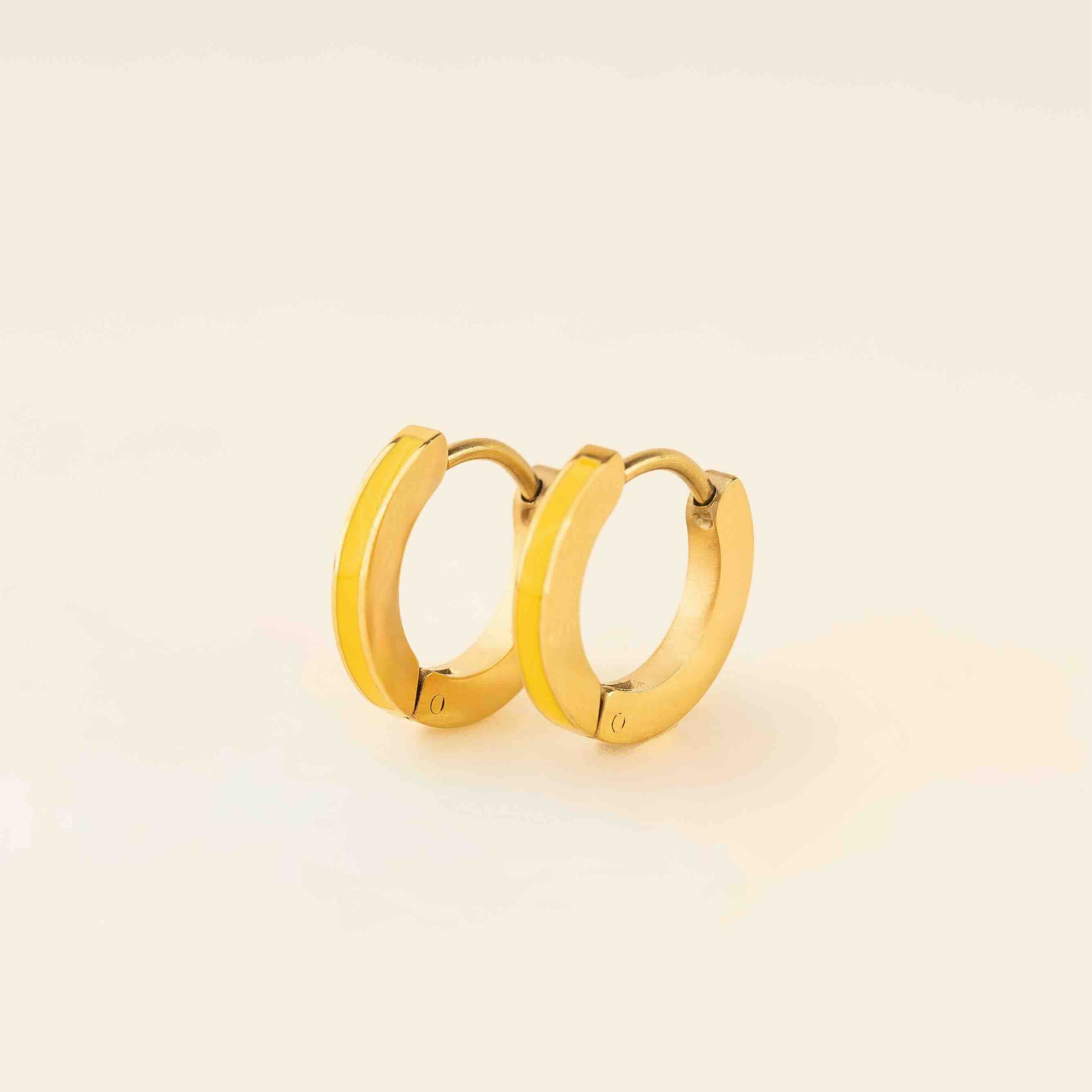 Color Huggie Hoop Earrings