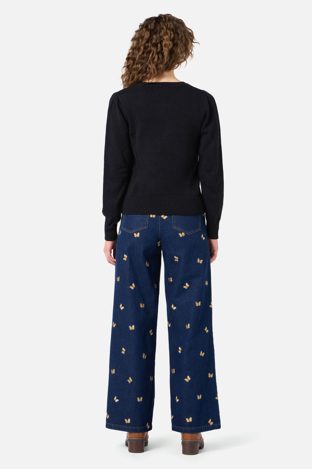 Butterfly Embroidered Sweater