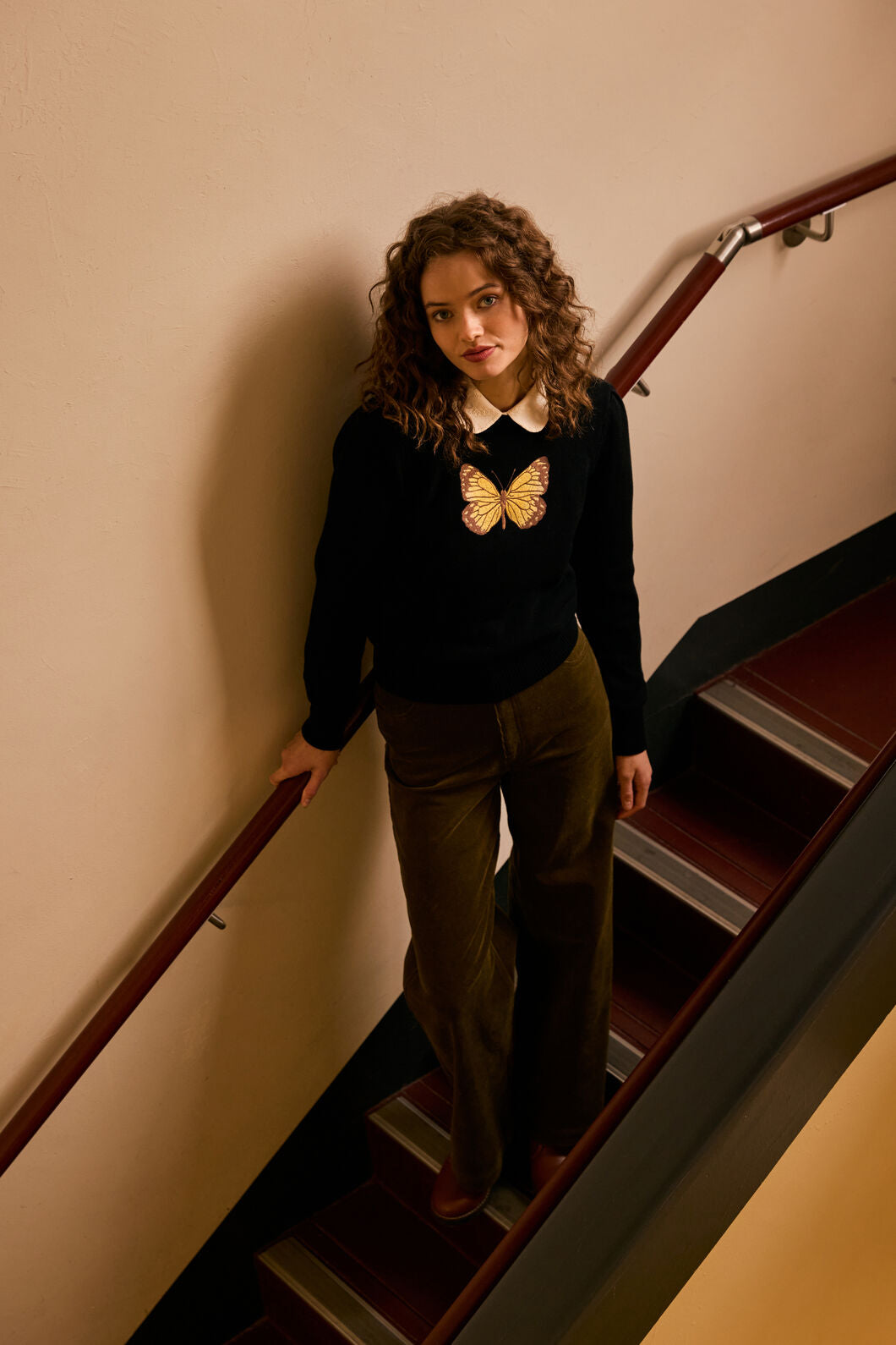 Butterfly Embroidered Sweater