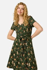 Cute Cats Knee Length Dress