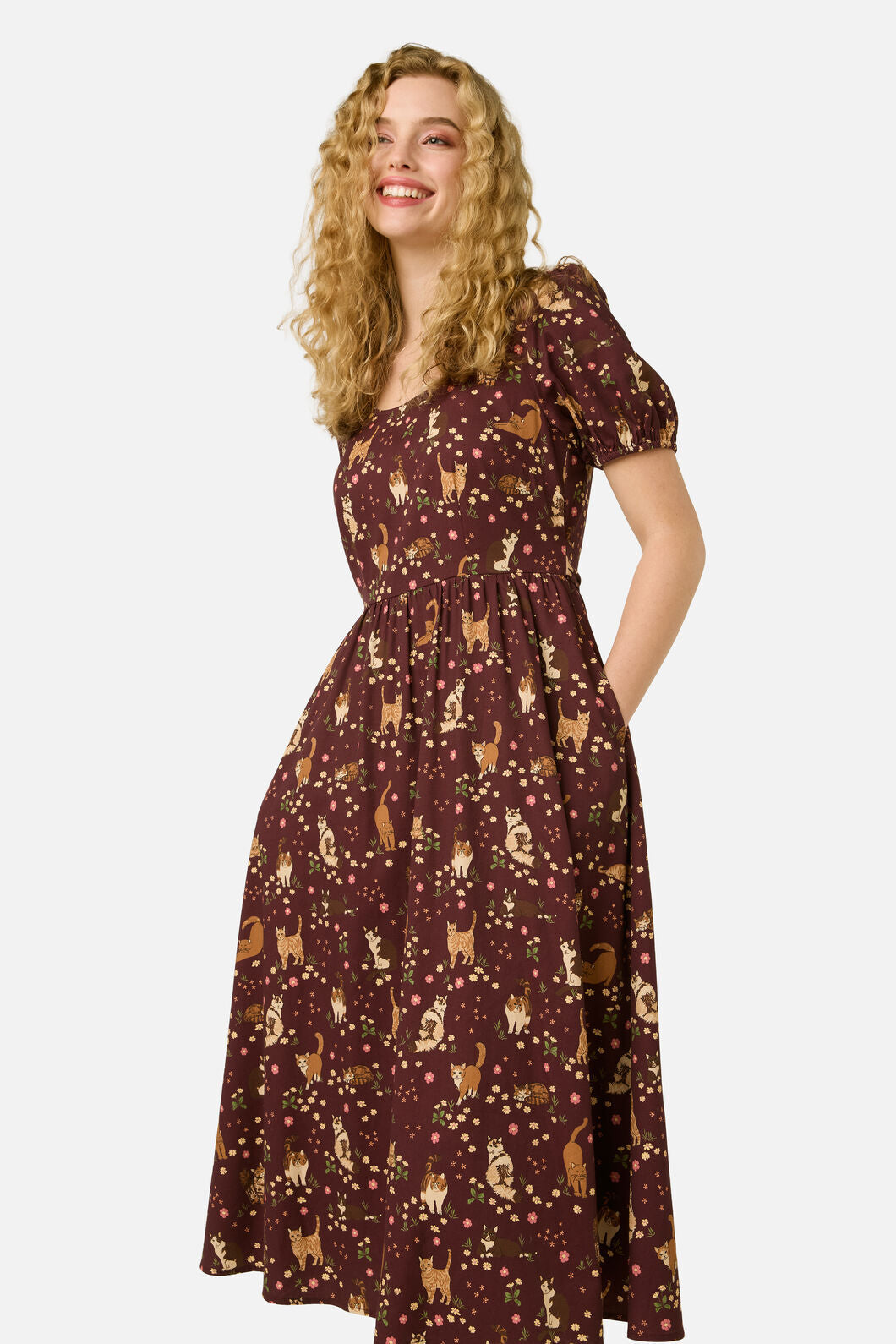 Cute Cats Midi Dress