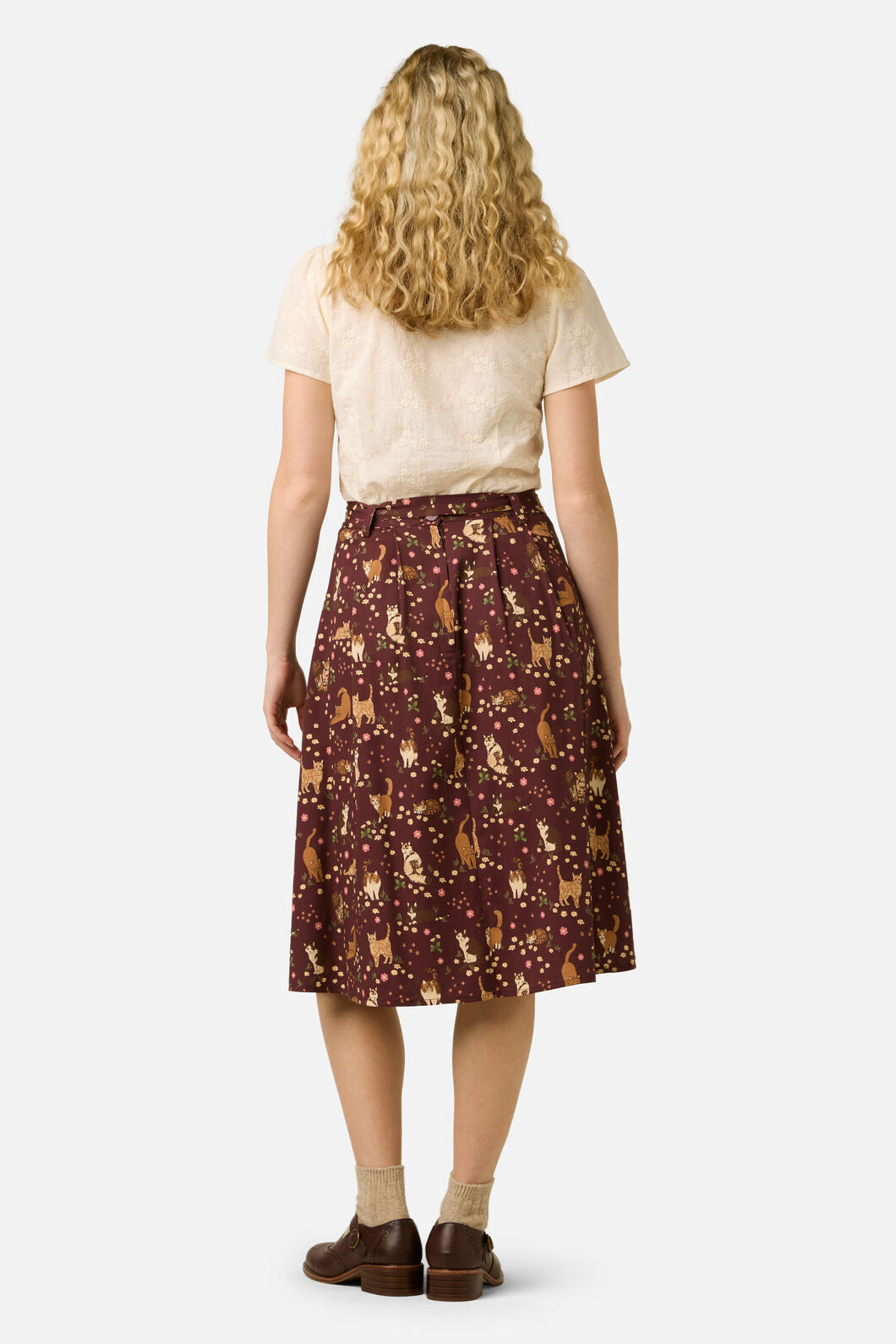 Cute Cats Midi Skirt