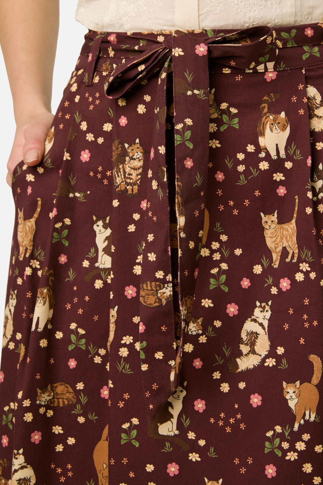Cute Cats Midi Skirt