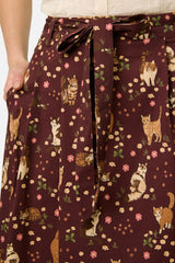 Cute Cats Midi Skirt