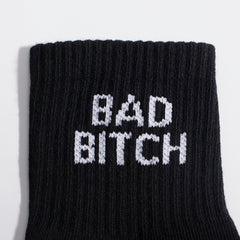 Bad Bitch Quarter Crew Socks