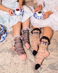 Bridgerton Style Ruffle Sheer Socks Bundle
