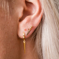 Butcher Knife Sterling Silver Stud Earrings