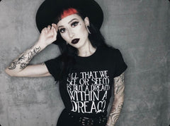 A Dream Within A Dream Poe Quote: T-Shirt