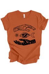 Celestial Hands T-Shirt: Pumpkin